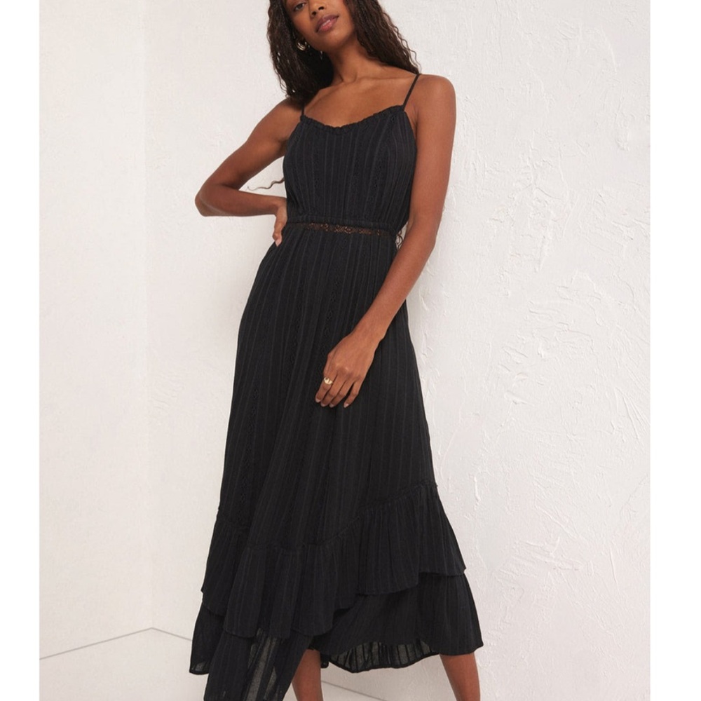 Z supply Rose maxi dress, black, size small